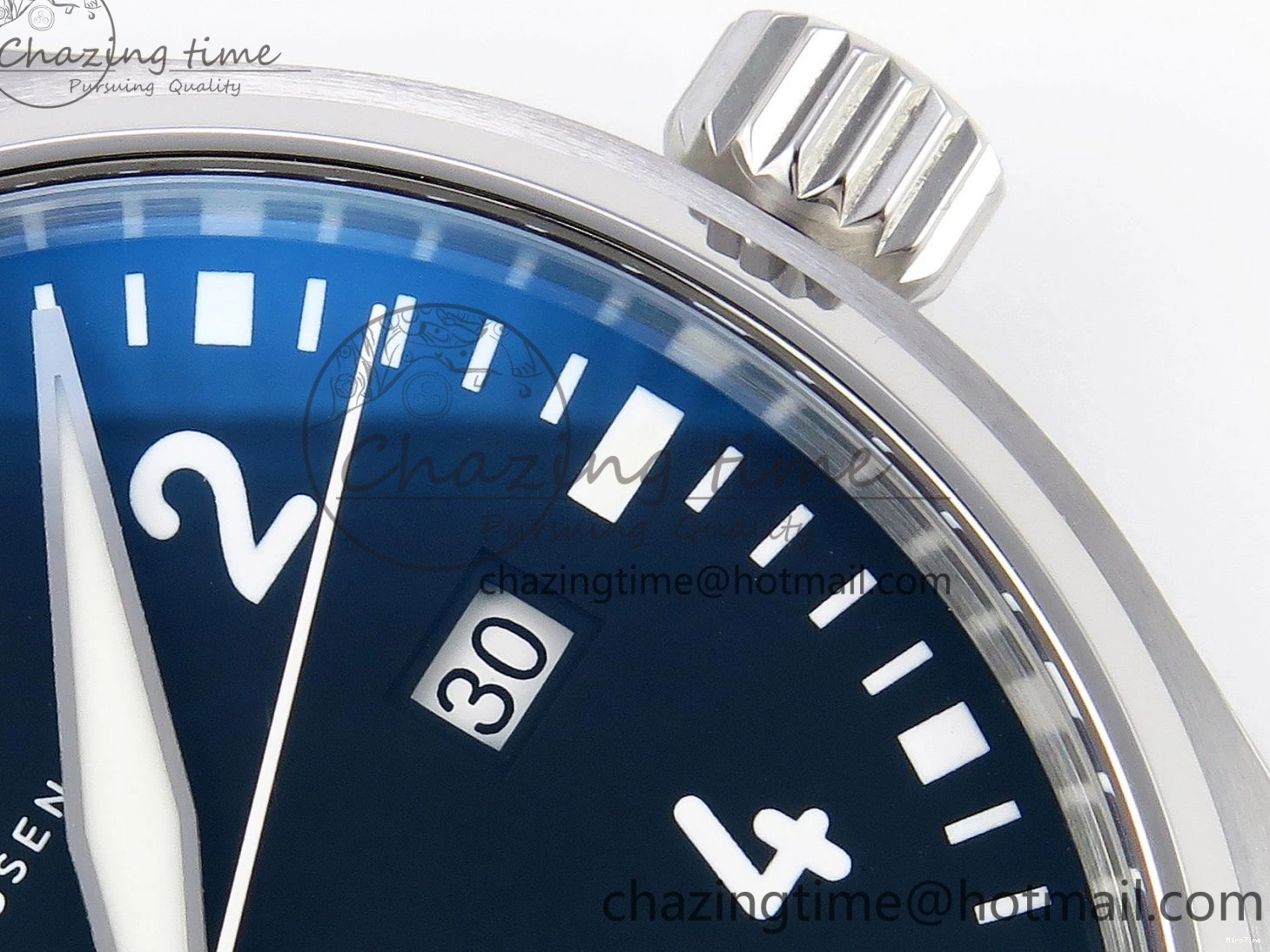 MIROTIME 0331 Pilot Mark XX IW328201 ZF 1:1 Best Edition Black Dial on Black Leather Strap A Affordable 7028